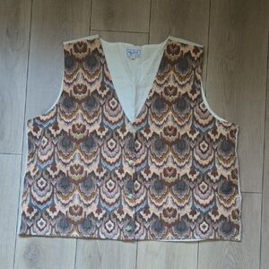 Eaton Vinrage Tapestry Women Vest Sz 2XL